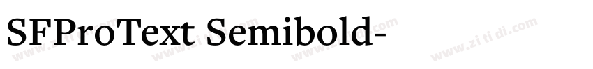 SFProText Semibold字体转换